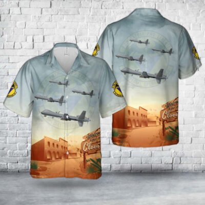 Air Force Hawaiian Shirt, US Air Force 3rd Special Operations Squadron MQ-9B â€œReaperâ€ Hawaiian Shirt, Airplane Hawaiian Shirt
