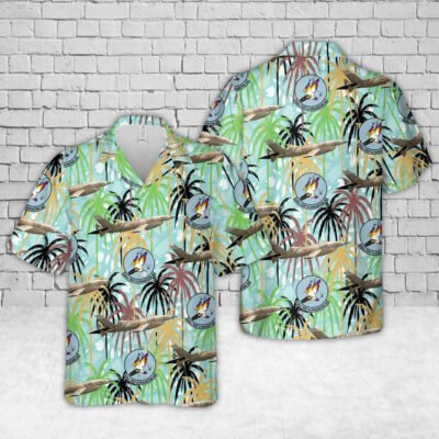 Air Force Hawaiian Shirt, US Air Force 556th Test and Evaluation Squadron Ryan AQM-34L Firebee Drone Tom Cat Hawaiian Shirt, Airplane Hawaiian Shirt