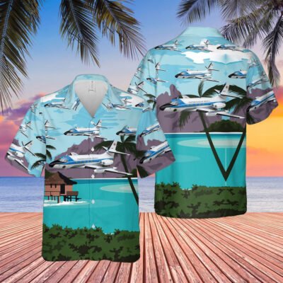 Air Force Hawaiian Shirt, US Air Force Air Force One Lockheed VC-140B Jetstar Hawaiian Shirt, Airplane Hawaiian Shirt, Military Aloha Shirts