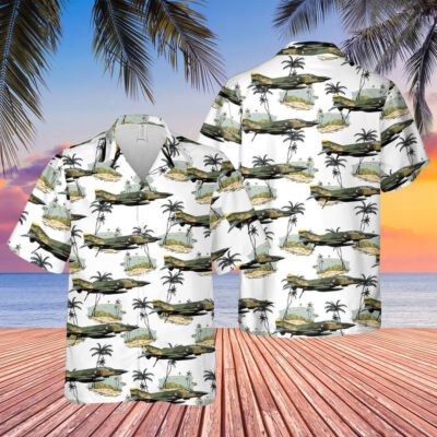 Air Force Hawaiian Shirt, US Air Force Alabama Air National Guard 106th Air Refueling Squadron RF-4C Phantom II Hawaiian Shirt