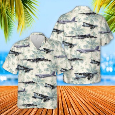 Air Force Hawaiian Shirt, US Air Force Boeing B-52 Stratofortress Hawaiian Shirt, Airplane Hawaiian Shirt, Military Aloha Shirts