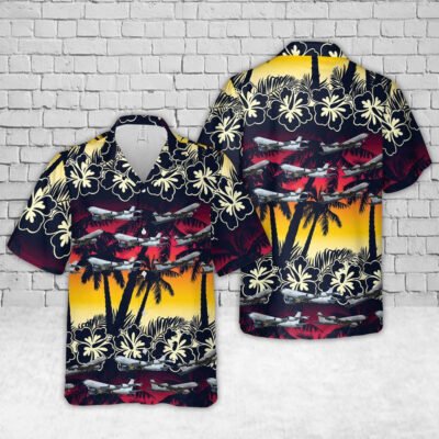 Air Force Hawaiian Shirt, US Air Force Boeing KC-135 Stratotanker Hawaiian Shirt, Airplane Hawaiian Shirt, Military Aloha Shirts