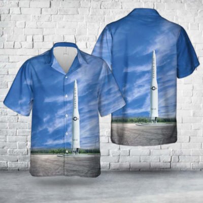 Air Force Hawaiian Shirt, US Air Force Boeing LGM-30 Minuteman II ICBM Hawaiian Shirt, Airplane Hawaiian Shirt, Military Aloha Shirts