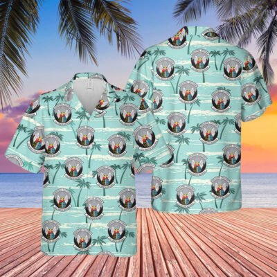 Air Force Hawaiian Shirt, US Air Force California Air National Guard 131st Rescue Squadron Hawaiian Shirt, Airplane Hawaiian Shirt