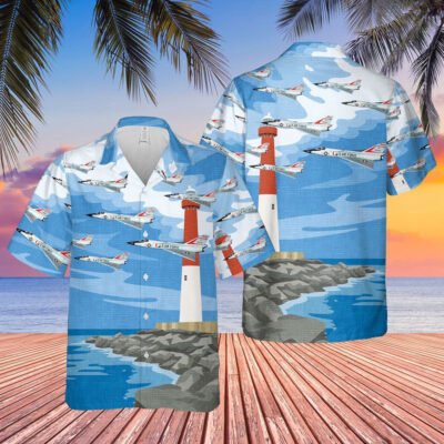 Air Force Hawaiian Shirt, US Air Force Convair F-106 Delta Dart New Jersey Hawaiian Shirt, Airplane Hawaiian Shirt, Military Aloha Shirts