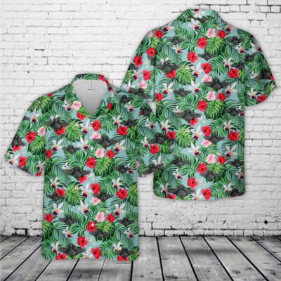 Air Force Hawaiian Shirt, US Air Force Flight Engineer Wings (Master) Hawaiian Shirt, Airplane Hawaiian Shirt, Military Aloha Shirts