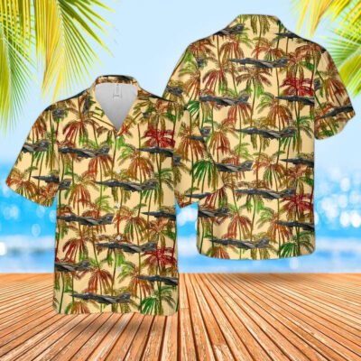 Air Force Hawaiian Shirt, US Air Force General Dynamics F-111A Aardvark Of 474th Tactical Fighter Wing Hawaiian Shirt, Airplane Hawaiian Shirt