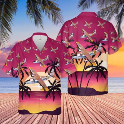 Air Force Hawaiian Shirt, US Air Force Grumman HU-16 Albatross Hawaiian Shirt, Airplane Hawaiian Shirt, Military Aloha Shirts