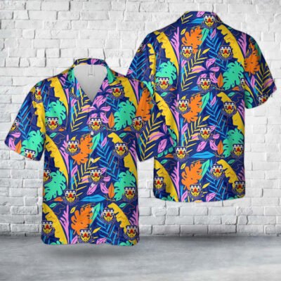 Air Force Hawaiian Shirt, US Air Force HQ New York Air National Guard shield Hawaiian Shirt, Airplane Hawaiian Shirt, Military Aloha Shirts