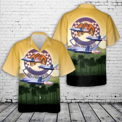 Air Force Hawaiian Shirt, US Air Force MIGHTY GORILLA F-35A Lightning II Hawaiian Shirt, Airplane Hawaiian Shirt, Military Aloha Shirts