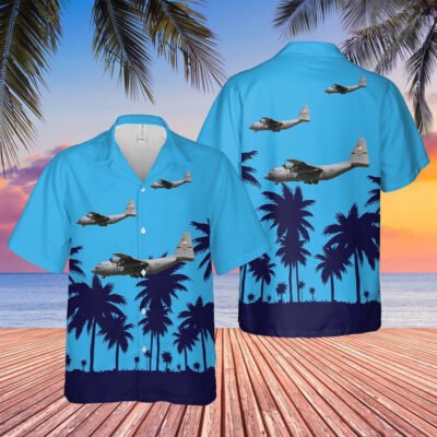 Air Force Hawaiian Shirt, US Air Force Minnesota Air National Guard 109th Airlift Squadron C-130H Hercules Gopher 07 Hawaiian Shirt