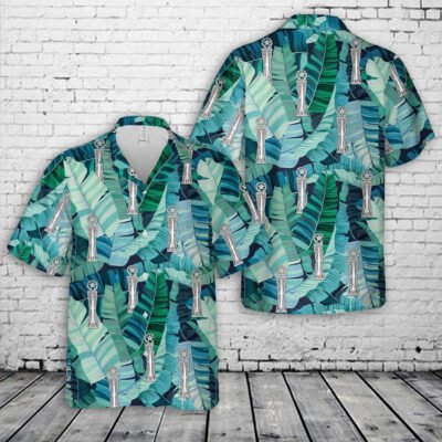 Air Force Hawaiian Shirt, US Air Force Missile Maintenance Badge Master Hawaiian Shirt, Airplane Hawaiian Shirt, Military Aloha Shirts