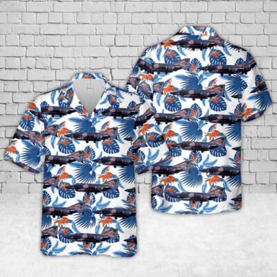 Air Force Hawaiian Shirt, US Air Force Nebraska Air National Guard RF-4C Phantom II Hawaiian Shirt, Airplane Hawaiian Shirt, Military Aloha Shirts