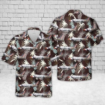 Air Force Hawaiian Shirt, US Air Force North American F100 C Skyblazers Aerobatic Team Hawaiian Shirt, Airplane Hawaiian Shirt, Military Aloha Shirts