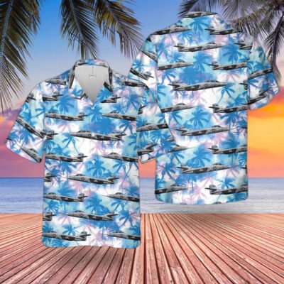 Air Force Hawaiian Shirt, US Air Force Northrop YA-9 Hawaiian Shirt, Airplane Hawaiian Shirt, Military Aloha Shirts