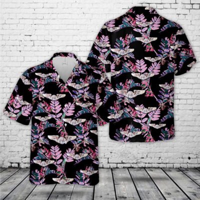 Air Force Hawaiian Shirt, US Air Force RPA Sensor Operator Badge Hawaiian Shirt, Airplane Hawaiian Shirt, Military Aloha Shirts