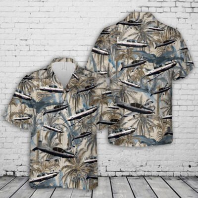 Air Force Hawaiian Shirt, US Air Force Raytheon T-6A Texan II Hawaiian Shirt, Airplane Hawaiian Shirt, Military Aloha Shirts