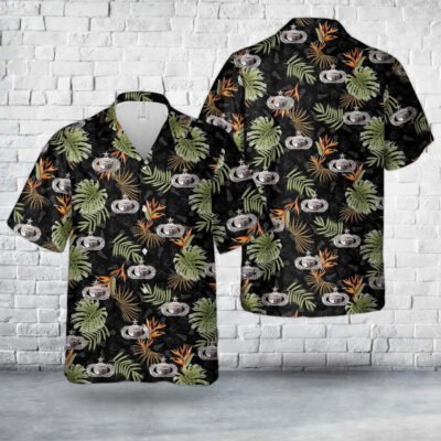 Air Force Hawaiian Shirt, US Air Force Senior Intelligence Badge Hawaiian Shirt, Airplane Hawaiian Shirt, Military Aloha Shirts