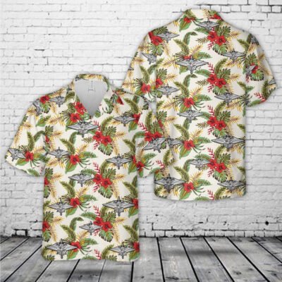 Air Force Hawaiian Shirt, US Air Force Special Warfare (AFSPECWAR) Hawaiian Shirt, Airplane Hawaiian Shirt, Military Aloha Shirts