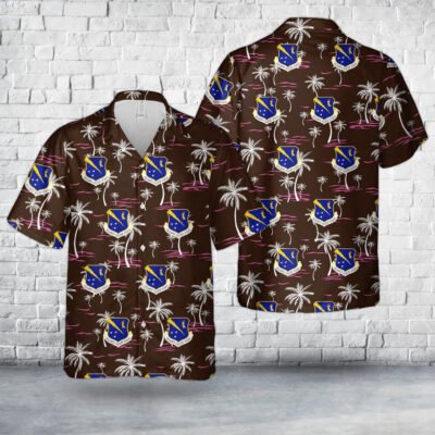 Air Force Hawaiian Shirt, US Air Force Squadron Officer School Hawaiian Shirt, Airplane Hawaiian Shirt, Military Aloha Shirts
