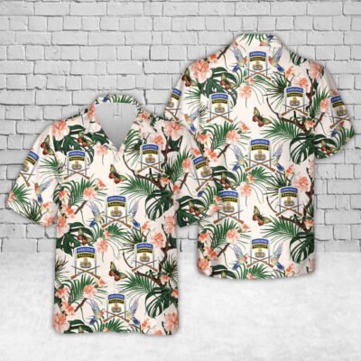 Army Hawaiian Shirt, US Army Infantry Airborne Ranger Paratrooper Hawaiian Shirt, Veteran Hawaiian Shirts