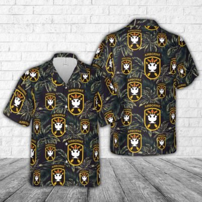 Army Hawaiian Shirt, US Army John F Kennedy Special Warfare Center and School Hawaiian Shirt, Veteran Hawaiian Shirts