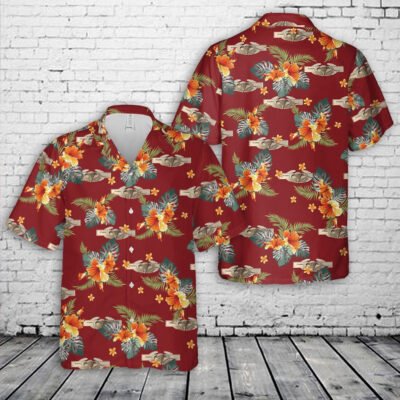 Army Hawaiian Shirt, US Army Jump Wing Combat Infantry Airborne Badge Army CIB Hawaiian Shirt, Veteran Hawaiian Shirts