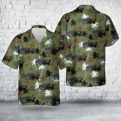 Army Hawaiian Shirt, US Army LARC-LX (Lighter, Amphibious Resupply, Cargo, 60 ton) Hawaiian Shirt, Veteran Hawaiian Shirts