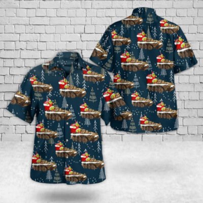 Army Hawaiian Shirt, US Army LAV-25 Christmas Hawaiian Shirt, Veteran Hawaiian Shirts