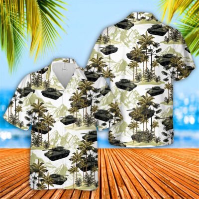 Army Hawaiian Shirt, US Army M10 Tank Destroyer Hawaiian Shirt, Veteran Hawaiian Shirts