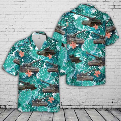 Army Hawaiian Shirt, US Army M110 howitzer Hawaiian Shirt, Veteran Hawaiian Shirts