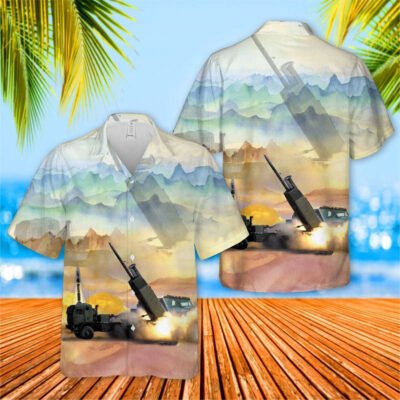 Army Hawaiian Shirt, US Army M142 HIMARS 157th Field Artillery Regiment Of Colorado Army National Guard Hawaiian Shirt, Veteran Hawaiian Shirts