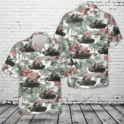 Army Hawaiian Shirt, US Army M48A2 combat ready Vietnam War Hawaiian Shirt, Veteran Hawaiian Shirts