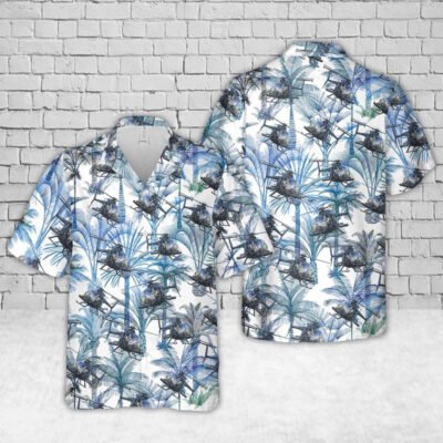 Army Hawaiian Shirt, US Army MD Helicopters MH-6 Little Bird Hawaiian Shirt, Veteran Hawaiian Shirts