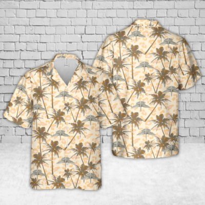 Army Hawaiian Shirt, US Army Military Free Fall Parachutist (Halo Basic) Hawaiian Shirt, Veteran Hawaiian Shirts
