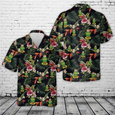 Army Hawaiian Shirt, US Army Sergeants Major Academy Unit Crest Hawaiian Shirt, Veteran Hawaiian Shirts