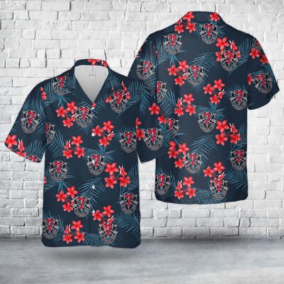 Army Hawaiian Shirt, US Army Special Forces 7th Special Forces Group (Airborne) (7th SFG) (A) Hawaiian Shirt, Veteran Hawaiian Shirts