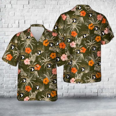 Army Hawaiian Shirt, US Army Tiger Force of 101st Airborne Division Hawaiian Shirt, Veteran Hawaiian Shirts