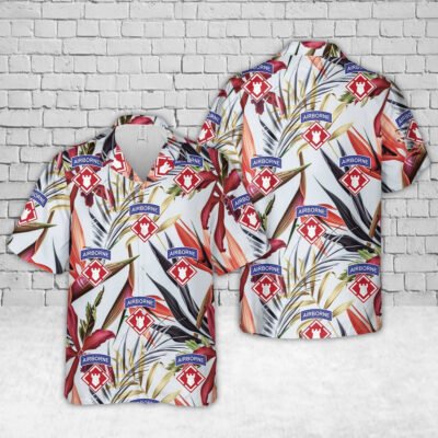 Army Hawaiian Shirt, US Army XVIII Airborne Corps Hawaiian Shirt, Veteran Hawaiian Shirts