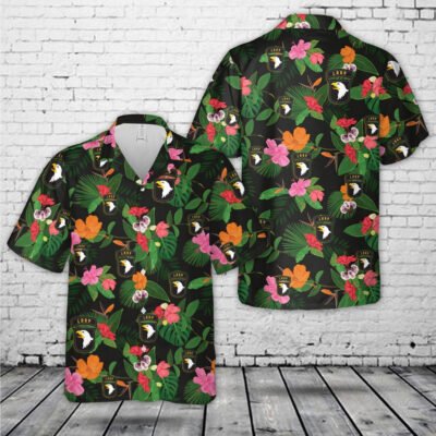 Army Hawaiian Shirt, Us Army 101St Airborne Division Lrrp - Vietnam War Hawaiian Shirt, Military Aloha Shirts
