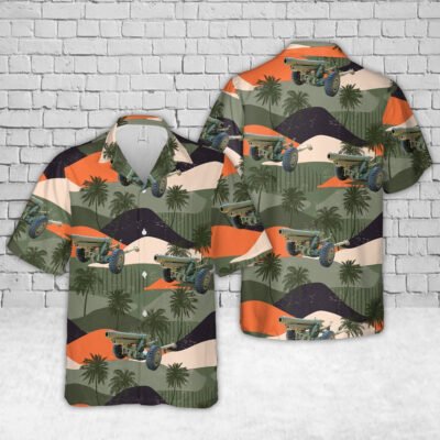 Army Hawaiian Shirt, Us Army 105 Mm Howitzer M3 Hawaiian Shirt, Military Aloha Shirts