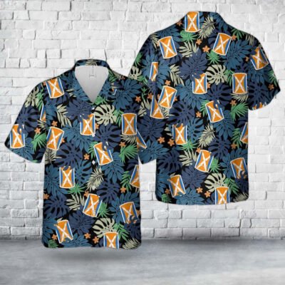 Army Hawaiian Shirt, Us Army 106Th Signal Brigade Hawaiian Shirt, Military Aloha Shirts