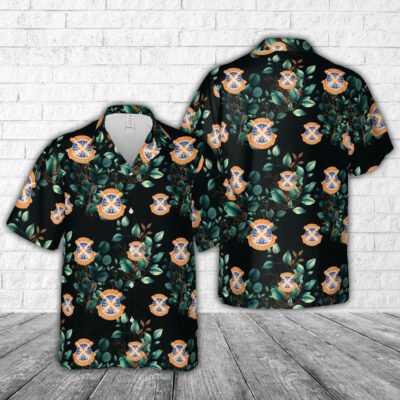 Army Hawaiian Shirt, Us Army 106Th Signal Brigade Unit Crest Hawaiian Shirt, Military Aloha Shirts