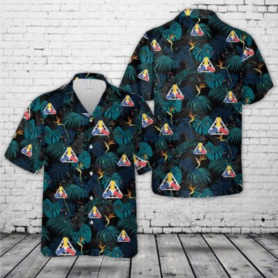 Army Hawaiian Shirt, Us Army 125Th Armor Regiment Hawaiian Shirt, Military Aloha Shirts