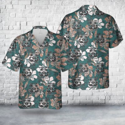 Army Hawaiian Shirt, Us Army 1509Th Abct Vicenza Italy 1980 Hawaiian Shirt, Military Aloha Shirts