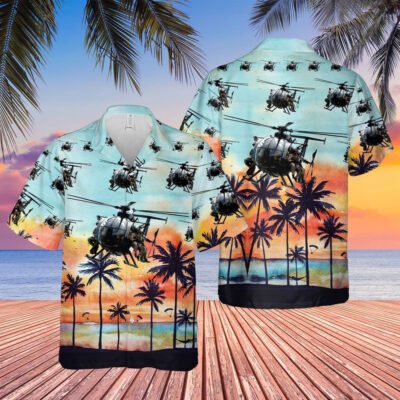 Army Hawaiian Shirt, Us Army 160Th Special Operations Aviation Regiment Mh-6M Little Bird Hawaiian Shirt, Military Aloha Shirts