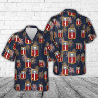 Army Hawaiian Shirt, Us Army 205Th Infantry Brigade Hawaiian Shirt, Military Aloha Shirts