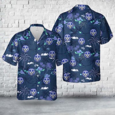 Army Hawaiian Shirt, Us Army 2325Th Airborne Infantry Regiment White Falcons Hawaiian Shirt, Military Aloha Shirts