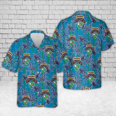Army Hawaiian Shirt, Us Army 275Th Ranger Battalion Hawaiian Shirt, Military Aloha Shirts