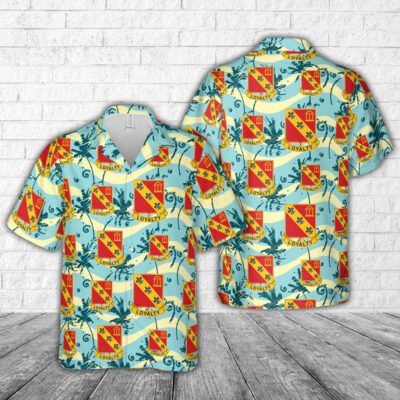 Army Hawaiian Shirt, Us Army 319Th Field Artillery Regiment Hawaiian Shirt, Military Aloha Shirts